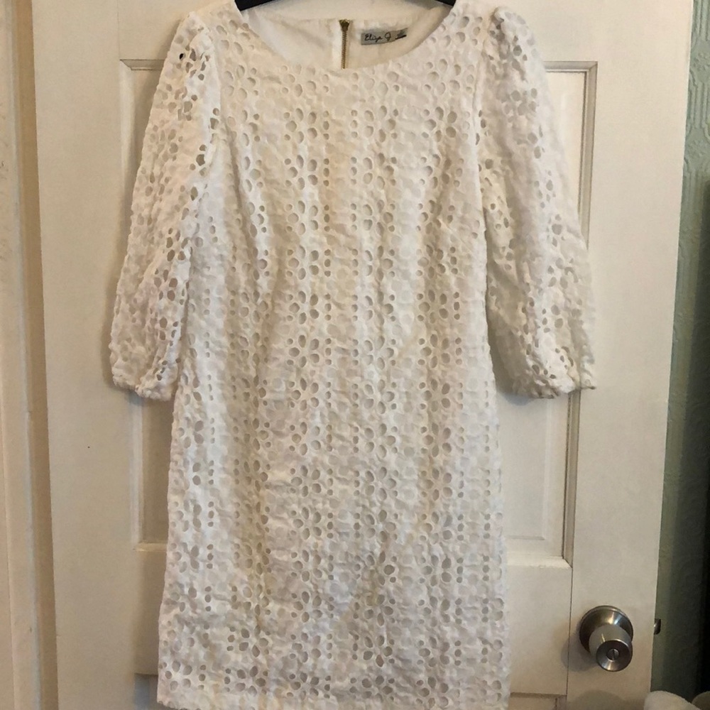 Eliza G white flower dress